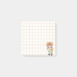 Notas Post-it® Whimsical Notebook Girl Art Collection