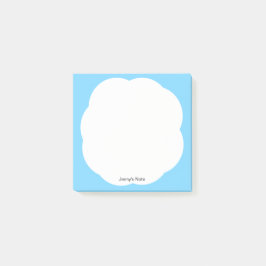 Notas Post-it® Whimsical White Cloud Blue Sky Minimal moderno