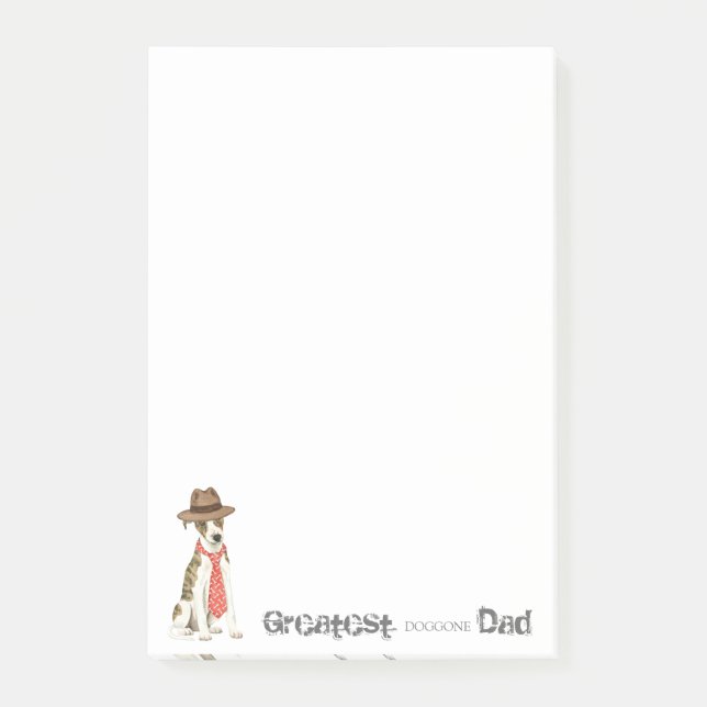 Notas Post-it® Whippet Dad (Anverso)