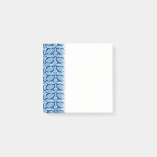 Notas Post-it® White Blue Whales Yin Yang Sea Animal Ocean Marine