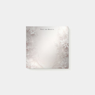 Notas Post-it® White Ivory Floral Post escribe