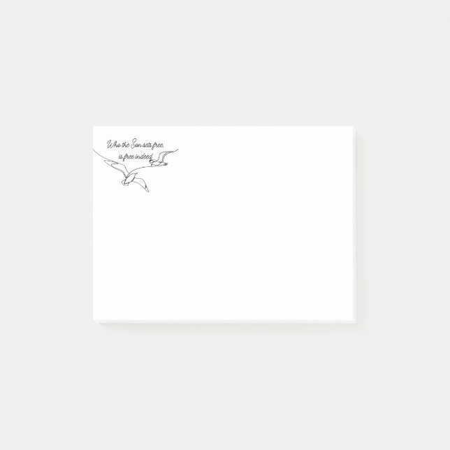 Notas Post-it® Who the Son sets Free Is Free Indeed Bible Verse (Anverso)