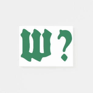 Notas Post-it® why where when who