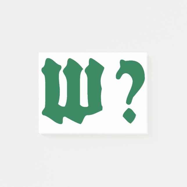 Notas Post-it® why where when who (Anverso)