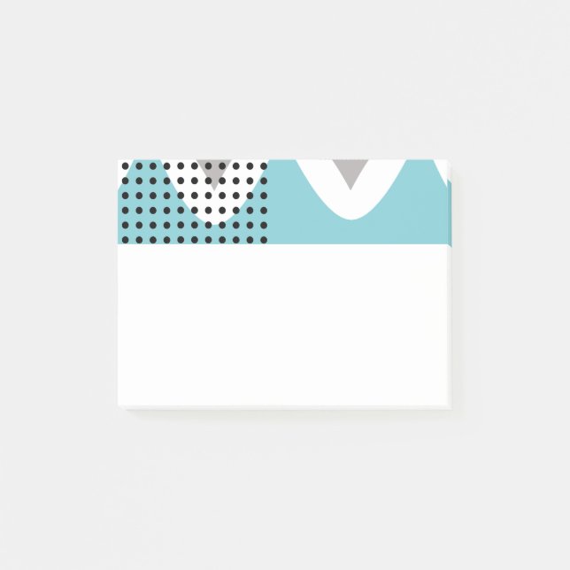 Notas Post-it® Wiggles abstract (Anverso)