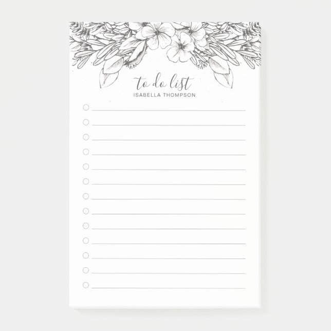 Notas Post-it® Wild Bouquet Botanical Post-It Notes (Anverso)