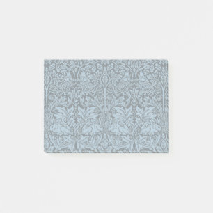 Notas Post-it® William Morris Hermano Conejo Azul Claro Negro