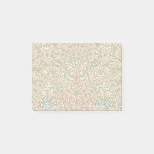 Notas Post-it® William Morris Hyacinth Flower Rosa Art (Anverso)