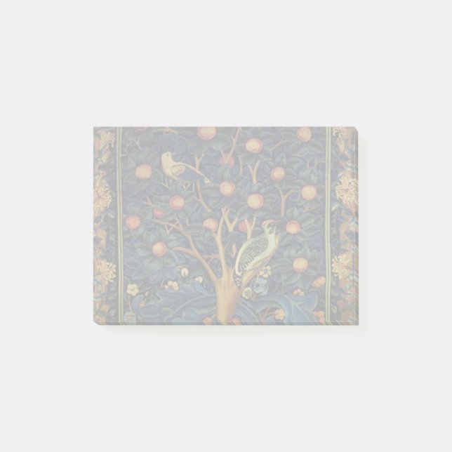 Notas Post-it® William Morris Woodpecker Tapestry Arts & Crafts (Anverso)