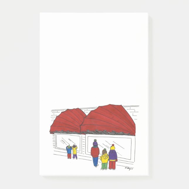 Notas Post-it® Window Shopping Navidades NYC New York City (Anverso)