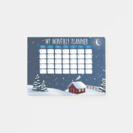 Notas Post-it® Winter Cabin Night Post-it® Notes 