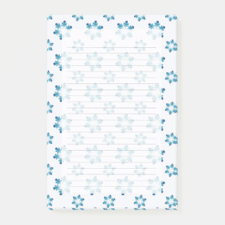 Notas Post-it® Winter Notepads with Snowflakes 