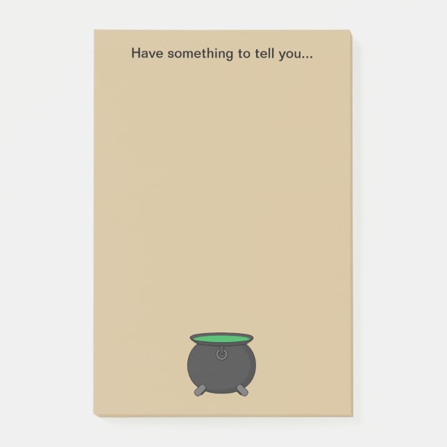 Notas Post-it® Witch Cauldron | Añadir texto (Anverso)