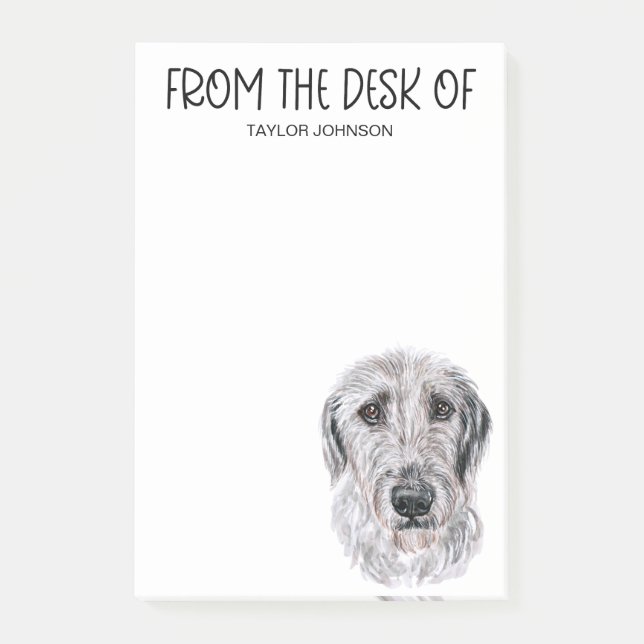 Notas Post-it® Wolfhound Lover (Anverso)
