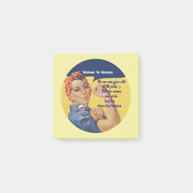 Notas Post-it® Woman2Woman Post-it Notes | Rosie the Riveter (Anverso)