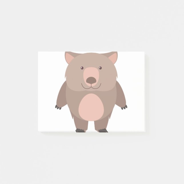 Notas Post-it® Wombat (Anverso)