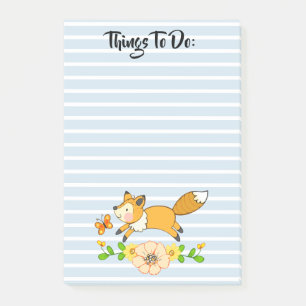 Notas Post-it® Woodland Fox Cosas Que Hacer
