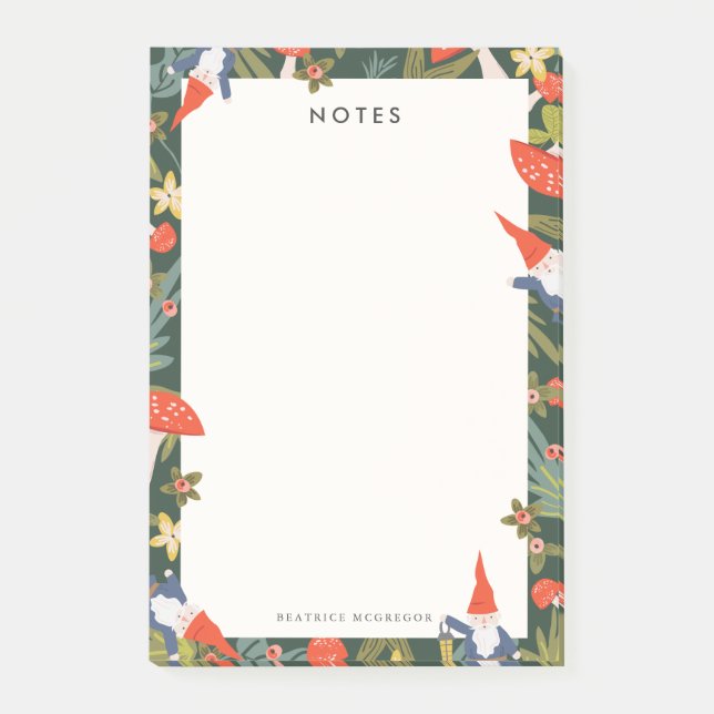 Notas Post-it® Woodland Gnomes (Anverso)