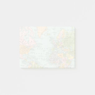 Notas Post-it® World Map Post-its
