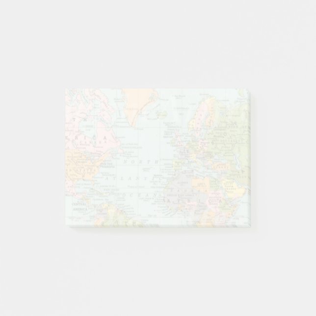 Notas Post-it® World Map Post-its (Anverso)