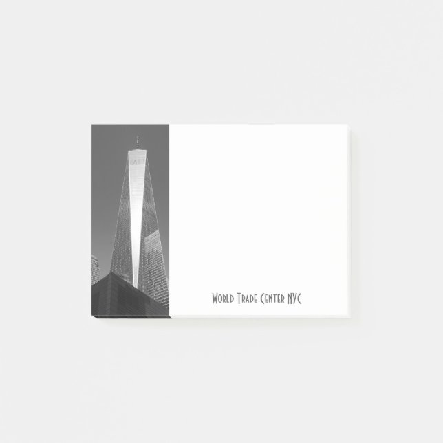 Notas Post-it® World Trade Center NYC en gris (Anverso)