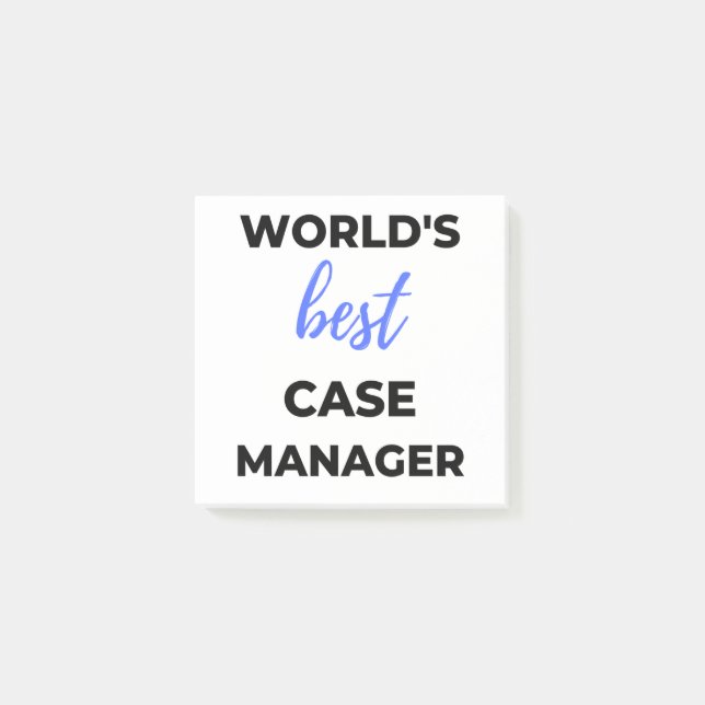 Notas Post-it® World's Best Case Manager 2 (Anverso)