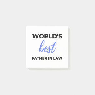 Notas Post-it® World's Best Father In Law 2