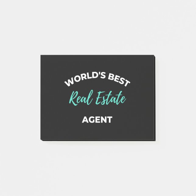 Notas Post-it® World's Best Real Estate Agent (Anverso)