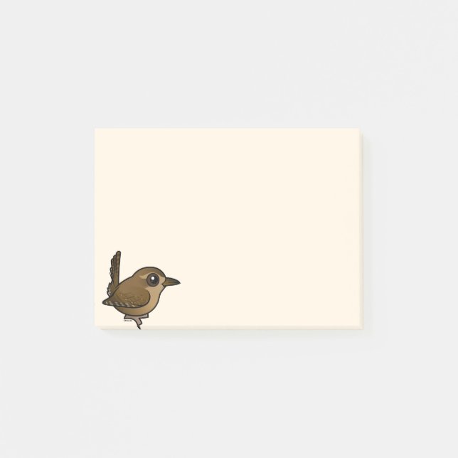 Notas Post-it® Wren de Birdorable el Pacífico (Anverso)
