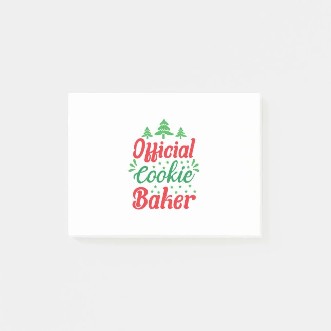 Notas Post-it® Xmas Art Official Cookie Baker (Anverso)