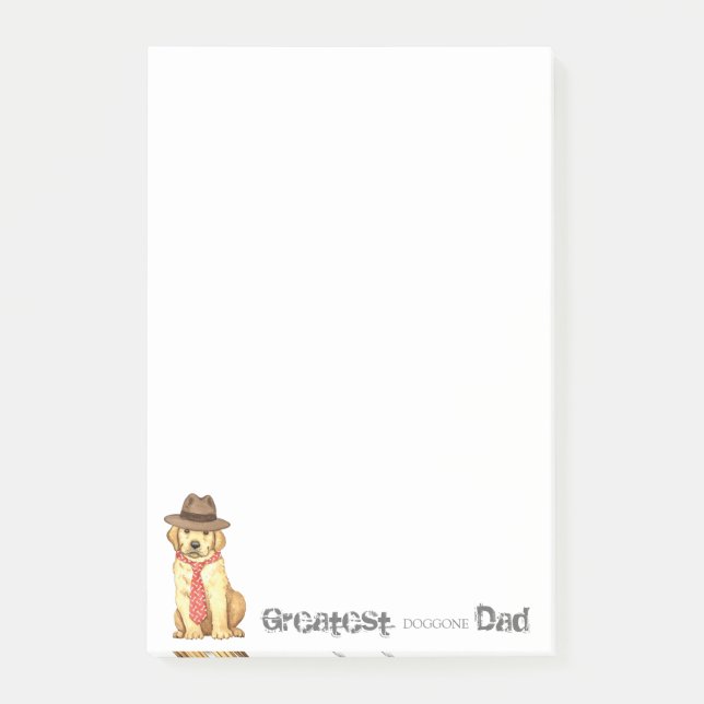 Notas Post-it® Yellow Lab Dad (Anverso)