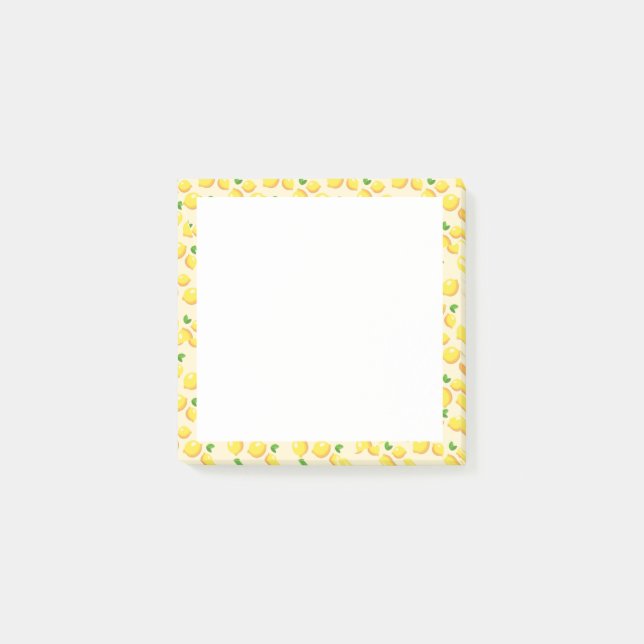 Notas Post-it® Yellow Lemons Framed Post it Notes (Anverso)