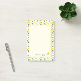 Notas Post-it® Yellow tulips