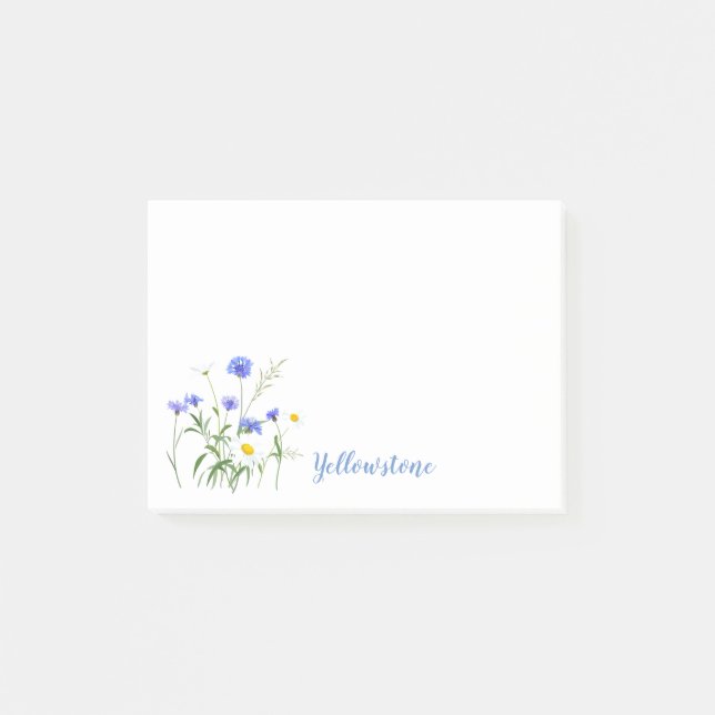 Notas Post-it® Yellowstone Wildflowers (Anverso)
