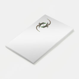 Notas Post-it® Yin Yang Lizards Silver