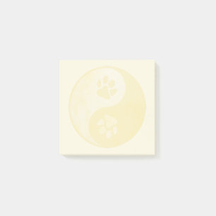 Notas Post-it® Yin Yang Paw Gold
