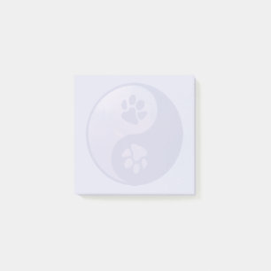 Notas Post-it® Yin Yang Paw Purple