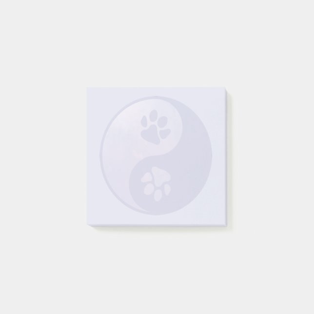 Notas Post-it® Yin Yang Paw Purple (Anverso)