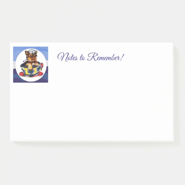 Notas Post-it® Yorkie Poo (Anverso)