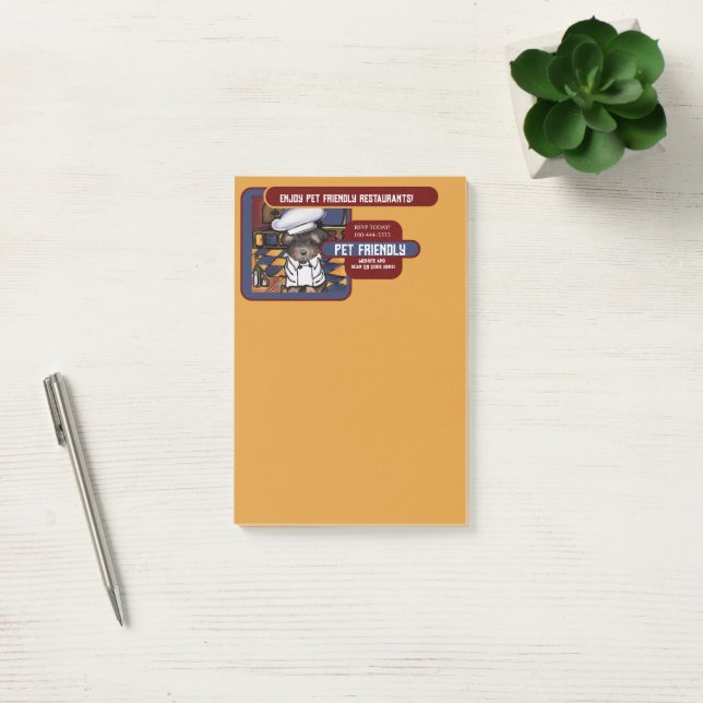 Notas Post-it® Yorkie Poo  (Oficina)