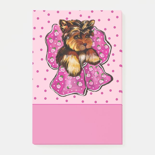 Notas Post-it® Yorkie Poo (Anverso)