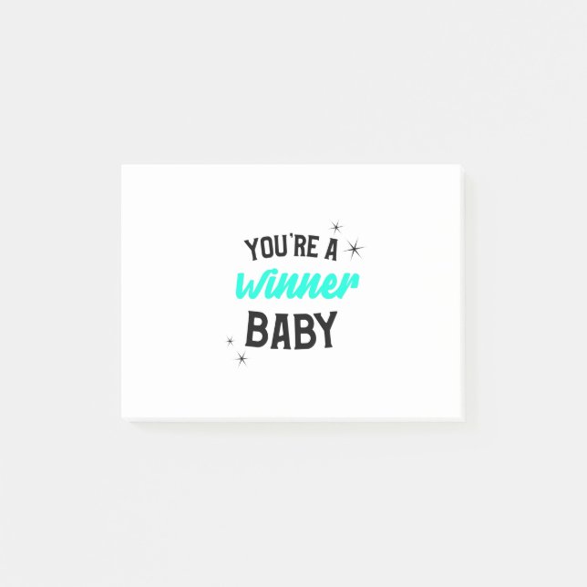 Notas Post-it® You're a Winner Baby (Anverso)