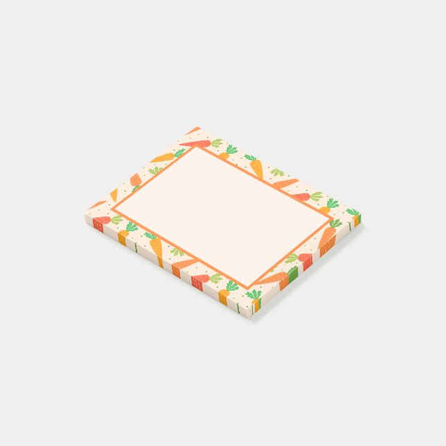 Notas Post-it® Zanahorias (En perspectiva)