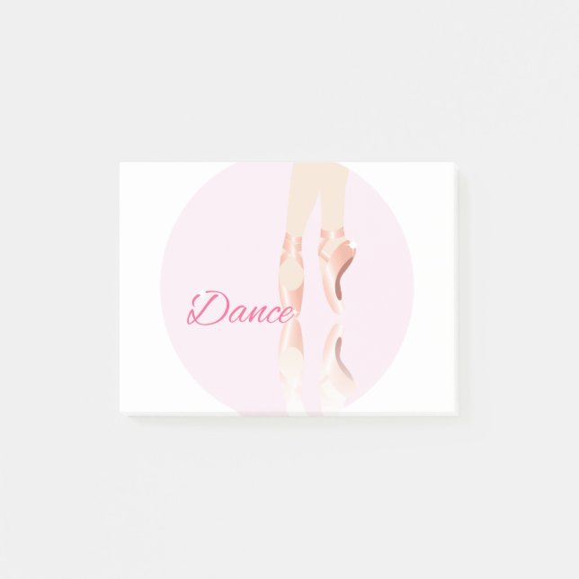 Notas Post-it® Zapatillas de ballet de baile (Anverso)