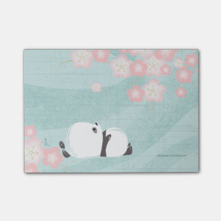 Notas Post-it® Zen Panda Post-its (flores de ciruela)