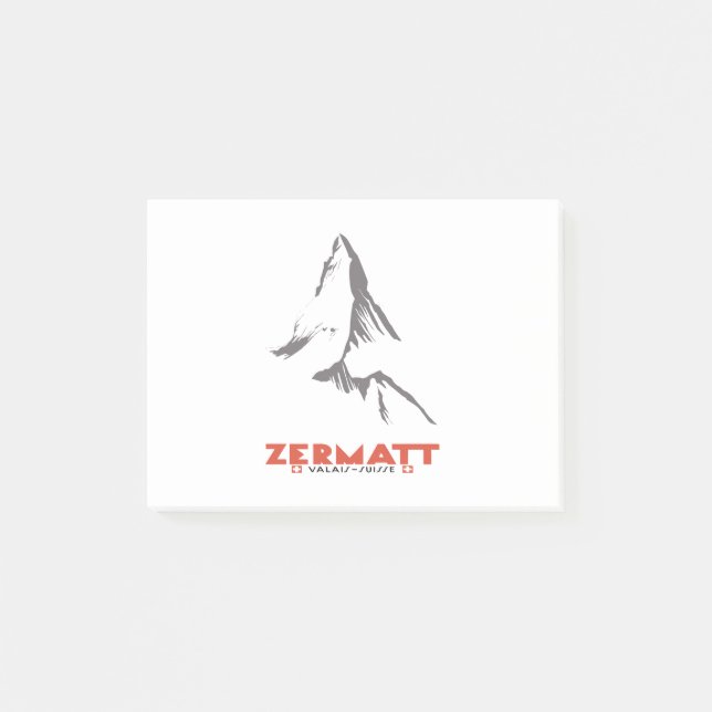 Notas Post-it® Zermatt, Valais, Suiza (Anverso)