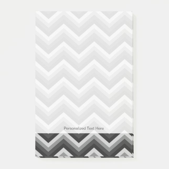 Notas Post-it® Zigzag retro Chevron del modelo (Anverso)