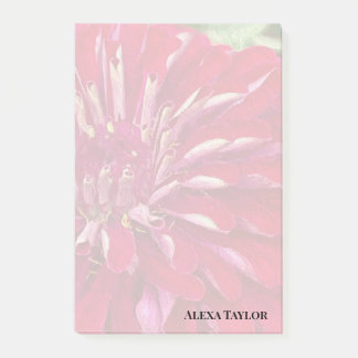 Notas Post-it® Zinnias Rojas Modernas
