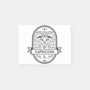 NOTAS POST-IT® ZODIAC BADGE SÍMBOLO CAPRICORN STROS