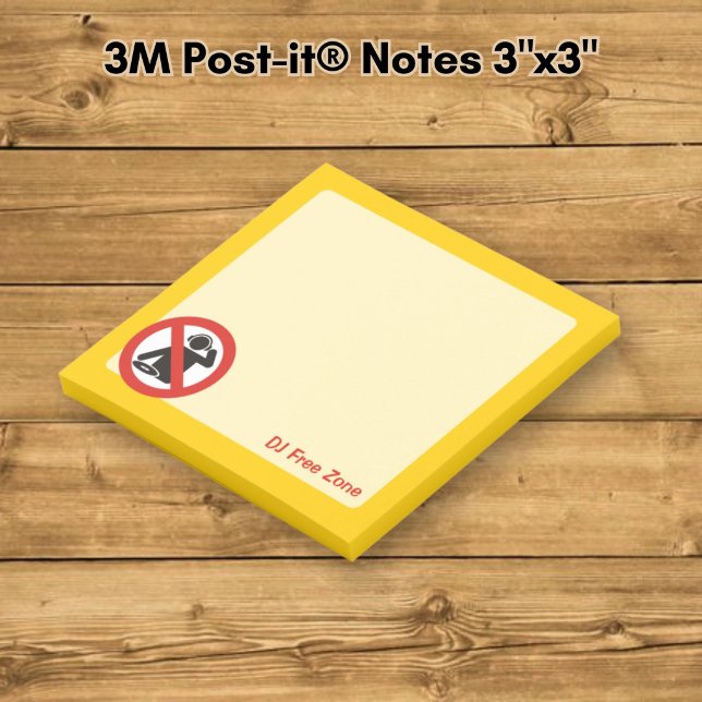 Notas Post-it® Zona Libre de DJ (Subido por el creador)